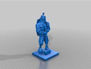 skeleton warrior armored 3d print model - Mito3D