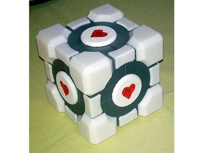 modular companion cube box 3d print model - Mito3D