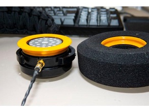 grado g cush plastic cup adapter audio headphones hifi 3d print model - Mito3D