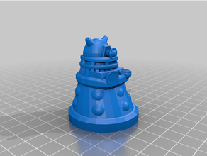chibi dalek no supports daleks miniature sci-fi science fiction scifi 3d print model - Mito3D