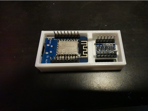caso wemos d1 mini + logica convertitore di livello esp8266 la 3D print model - Mito3D