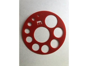 círculo de plantilla dibujo 3d print model - Mito3D