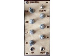bmc033 4046 wave shaper eurorack panel 3d print model - Mito3D