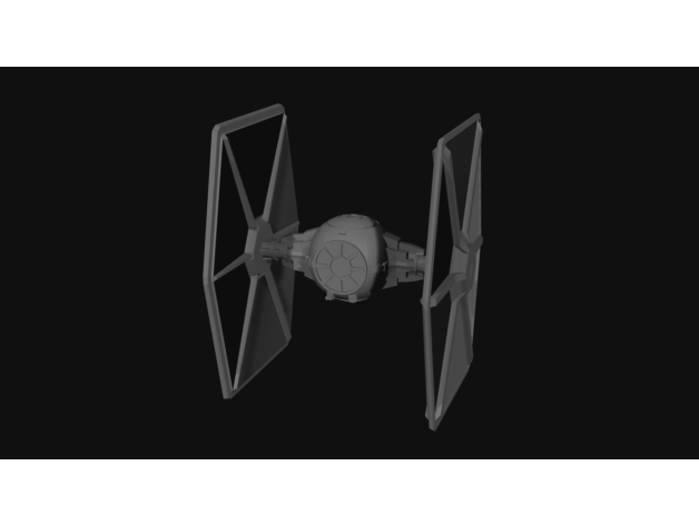 imperial tie fighter de star wars 3D print model - Mito3D