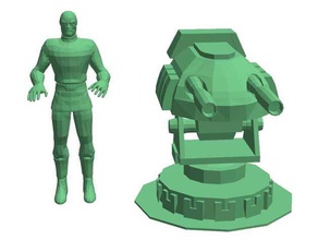 hydra torretta 40mm crisi protocollo makerbotdigitizer la marvel comics universo mcp 3d print model - Mito3D