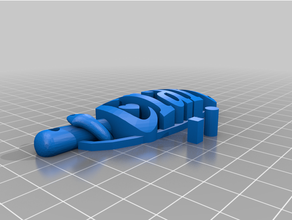 nurse clare keychain name tag 3d print model - Mito3D