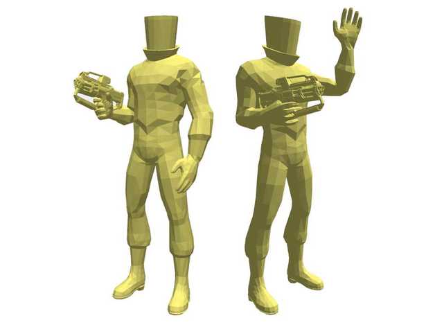 pointez le pistolet 40mm objectif crise protocole de marvel comics l'univers 3D print model - Mito3D
