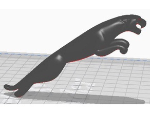 pulando do jaguar 3d print model - Mito3D