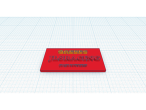 placa de licença 3d print model - Mito3D