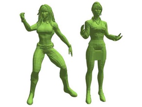 she hulk 40mm crisi protocollo marvel comics 3d print model - Mito3D