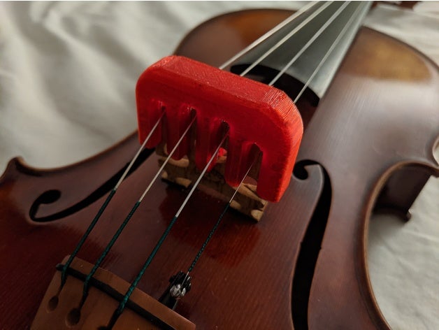 violin mute 3D print model - Mito3D