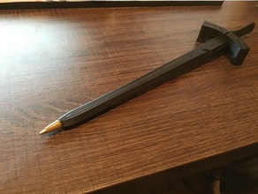 excalibur, kader kalemi excalibur fategrandorder fategrand sipariş büyük mürekkep kalem 3d print model - Mito3D