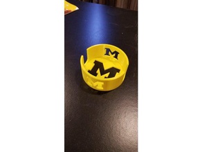 michigan coaster holder 3d print model - Mito3D