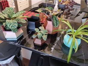 custom plant pot creator blender script house planter 3d print model - Mito3D