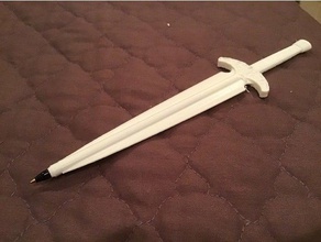 steel dagger pen cosplay skyrim 3d print model - Mito3D
