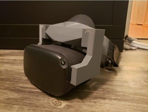 basic oculus quest halo style headstrap haloheadstrap 3d print model - Mito3D