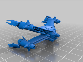 aurora starfury 1 270 babylon5 babylon 5 earth force fighter sci-fi scifi spaceship toy tv show x-wing game 3d print model - Mito3D