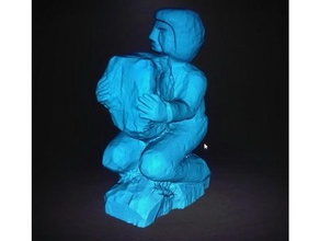 discussão trabalhador escultura estatueta figurine esculturas alvenaria madeira 3d print model - Mito3D