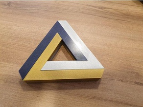penrose triangle expandable trivet 3d print model - Mito3D