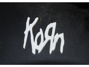 korn-logo band Tschechische korn logo meta Metall numetal 3d print model - Mito3D