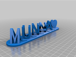 munna personnalisé 3d print model - Mito3D