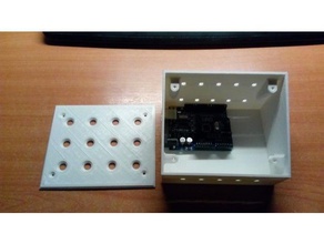 4x3 button box arduino 3d print model - Mito3D