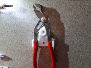 stable tongue groove pliers support - pince multiprises holder tool 3d print model - Mito3D