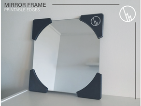 specchio cornice stampabile bordi di confine arredamento il fai da te fotogramma la geometria casa dello pratico pratica famiglia 3d print model - Mito3D
