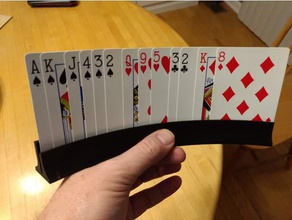 playing card holder bridge cards 3d print model - Mito3D