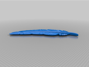remixed feather feathers 3d print model - Mito3D