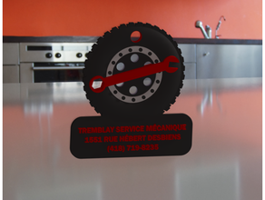 tremblay serviço m canique chaveiro m&eacute replique roda 3d print model - Mito3D