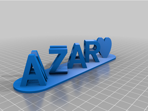 azar mubba customized 3d print model - Mito3D