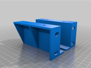 underdesk rack mounts 1u 3d print model - Mito3D