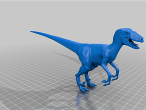 velociraptor animali dino dinosauro raptor 3d print model - Mito3D