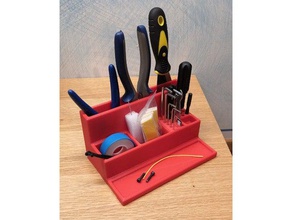 Schreibtisch-toolbox box Schreibtisch Veranstalter tool toolbox tools Halter Werkzeughalter 3d print model - Mito3D