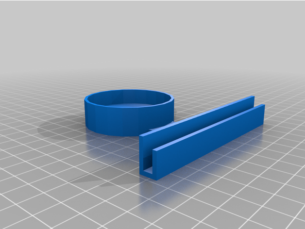 soporte litophane recto para veladora 3D print model - Mito3D