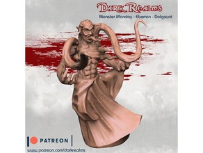 monster lundi - eberron dolgaunt d&d donjons dragons miniature le monstre 3d print model - Mito3D