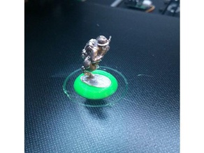 25mm base warlord bolt action modelli in metallo ovale basi nascondi bordo foro del magnete 28mm miniature da tavolo di gioco 3d print model - Mito3D