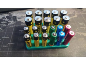 battery organizer 3d print model - Mito3D