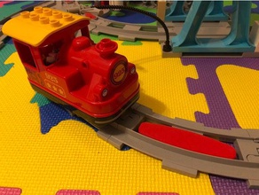 tren aktion ladrillo de duplo eisenbahn los niños lego trenes del modelo schiene la pista 3d print model - Mito3D