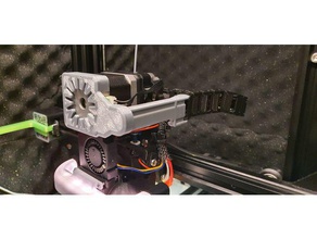 Schrittmotor-Kabel-Kette-Anschluss Direktantrieb bullseye Kabel Kabel-Kette Kette - Anschluss direct drive motor nema stepper Schrittmotor 3d print model - Mito3D
