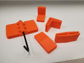 plexiglass holder clips 3d printer enclosures hinge case clip component display enclosure glue plexi shield 3d print model - Mito3D