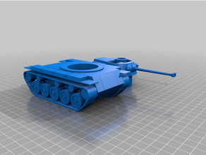 simple type 64 chinese tank wot blitz 3d print model - Mito3D