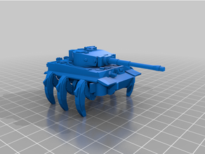 char tigre walker 3d print model - Mito3D