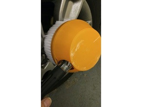 car rotary brush cover protect rim wash 3d print model - Mito3D