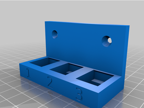 wallmounted keystone anpassbare ethernet openscad Wandhalter 3d print model - Mito3D