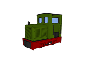 alternate hood 16mm scale diesel loco 3d print model - Mito3D