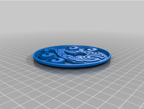 posa vaso moana coaster tasarım disney cam 3d print model - Mito3D