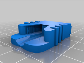 simples, mas eficiente forma de sapato laço fio rolha pinça bloqueio grampo oneway cadarços 3d print model - Mito3D