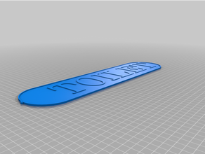 toilet sign customized 3d print model - Mito3D
